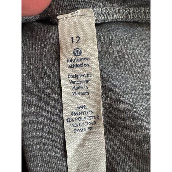 Lululemon Open Back Up Long Sleeve Heathered Slate Gray 12 - Picture 5 of 8